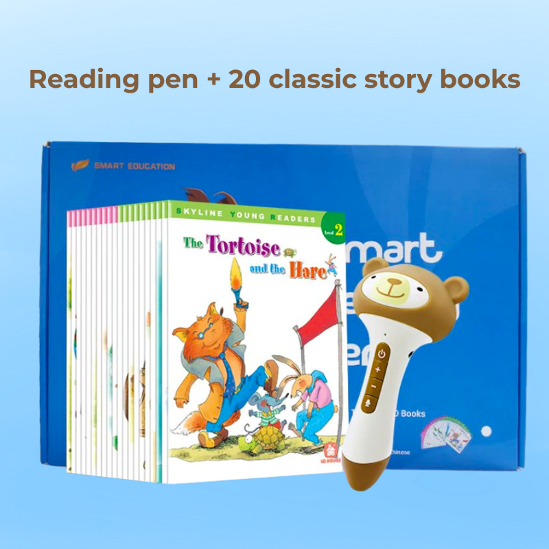 Smart Bear Pen with 20 Story Books